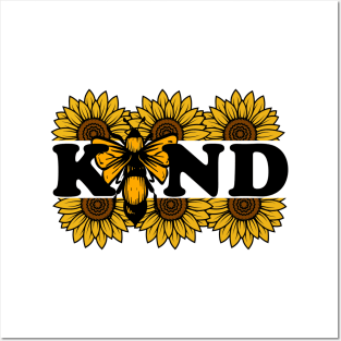 Bee Kind Posters and Art